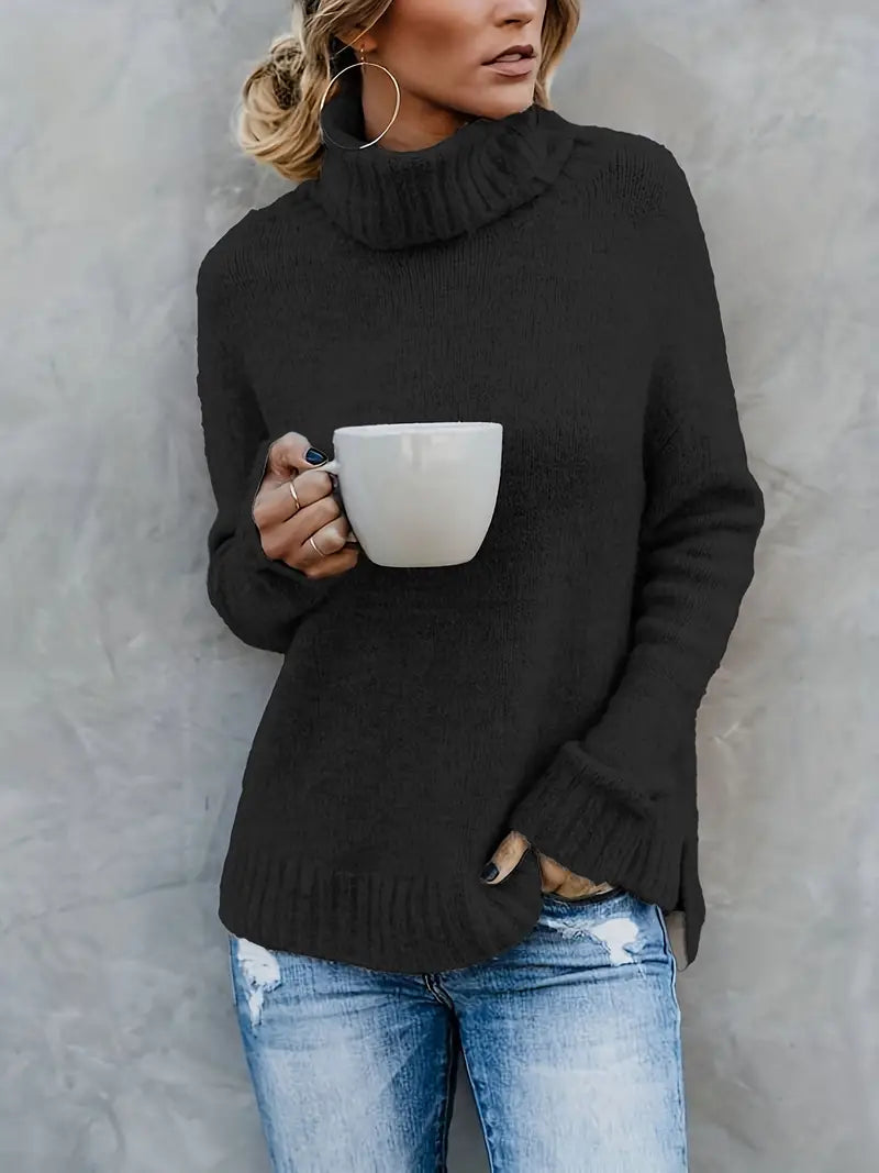 Chic Clara Roll Neck Jumper for Effortless Style