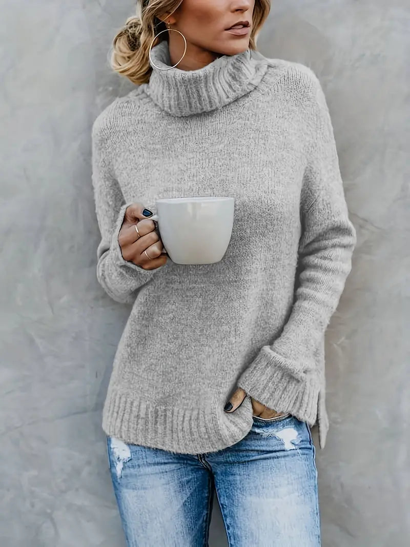 Chic Clara Roll Neck Jumper for Effortless Style