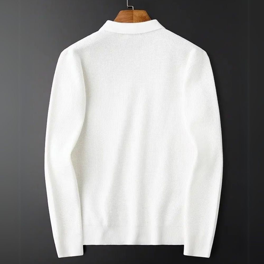 Waffle Half-Zip Polo