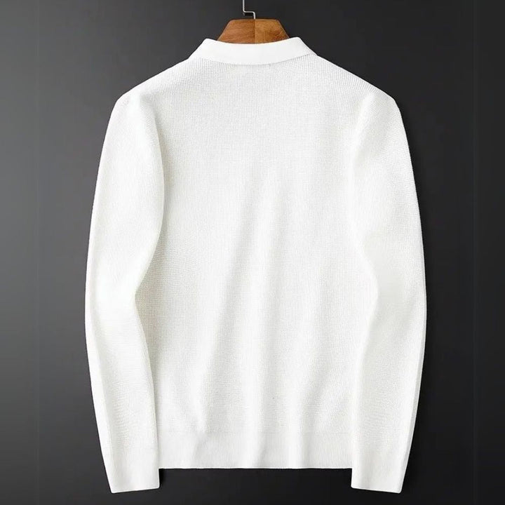 Waffle Half-Zip Polo