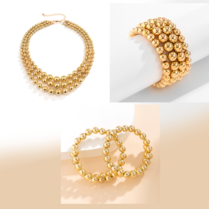 Camille - Elegant Pelline Necklace Set for the Fashion-Conscious Woman