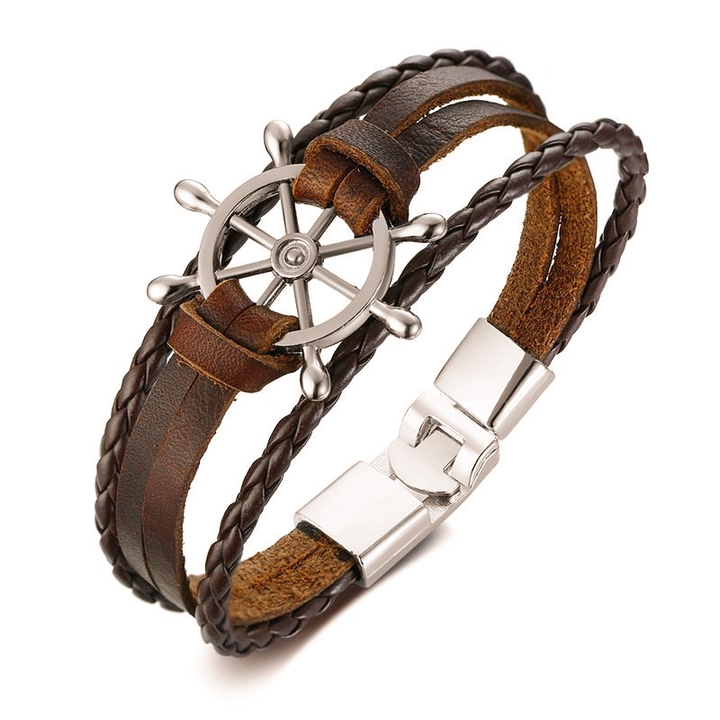 Sam - Stylish Retro Helm Bracelet for the Modern Man