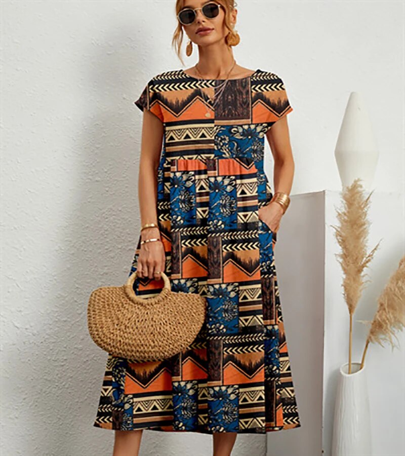 Violet Comfy Cotton Dress