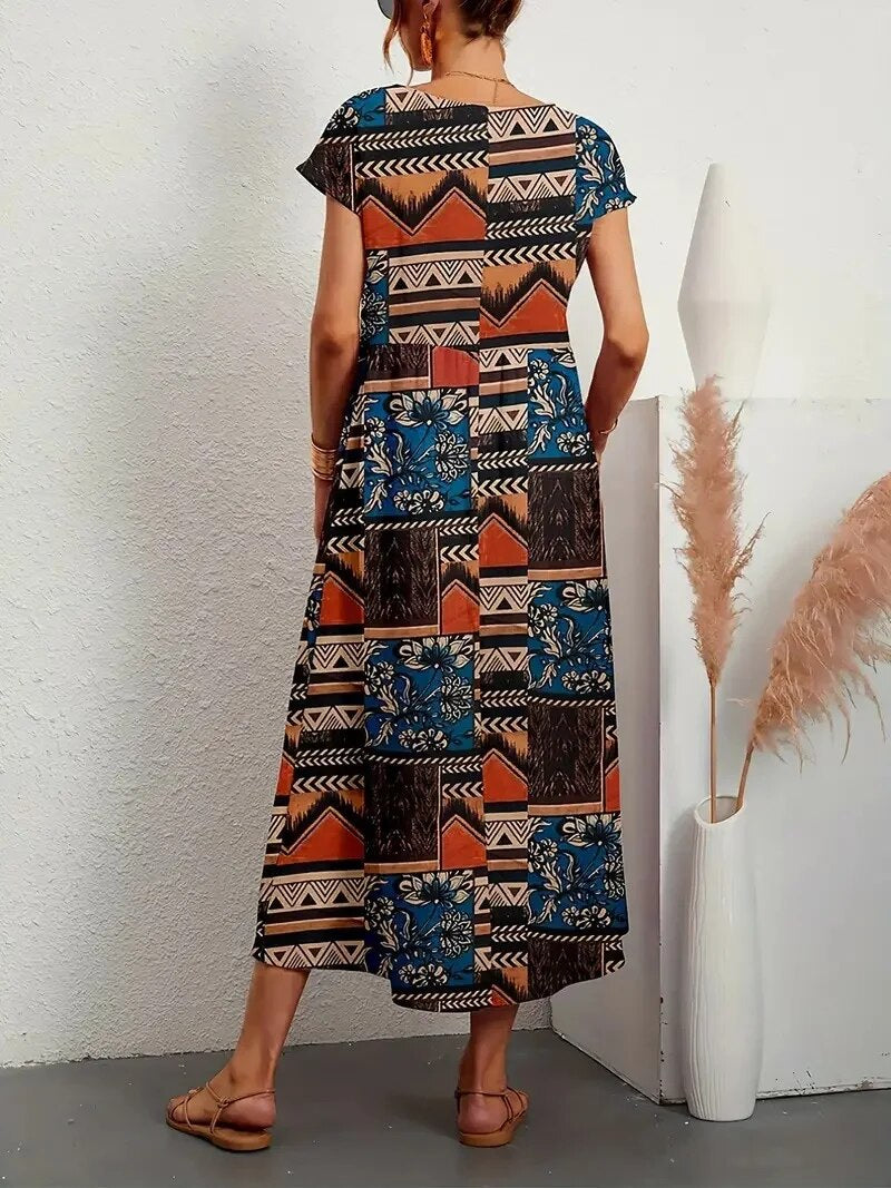 Violet Comfy Cotton Dress