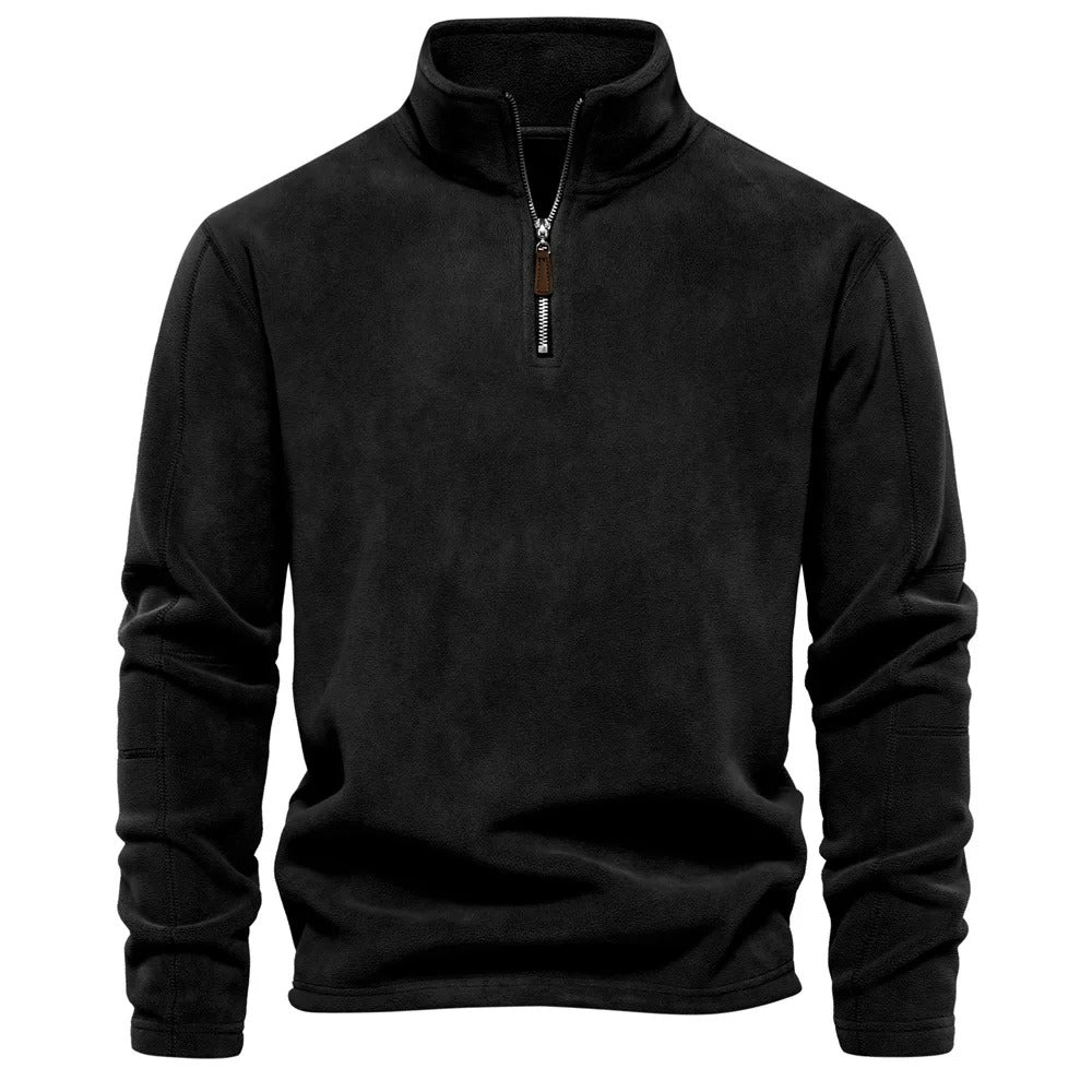 Fleece Zip Pullover Sweatshirt