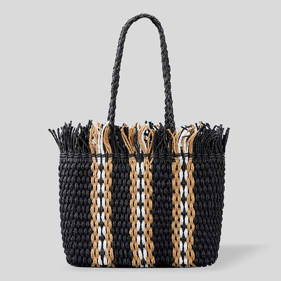Radiant Beach Bag Made from Handwoven Materials with Spacious Capacity