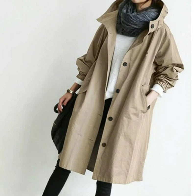 Sophie™ - Elegant Cotton Trench Coat