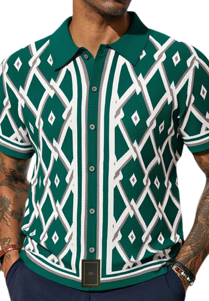 VistaGrid Retro Knit Shirt