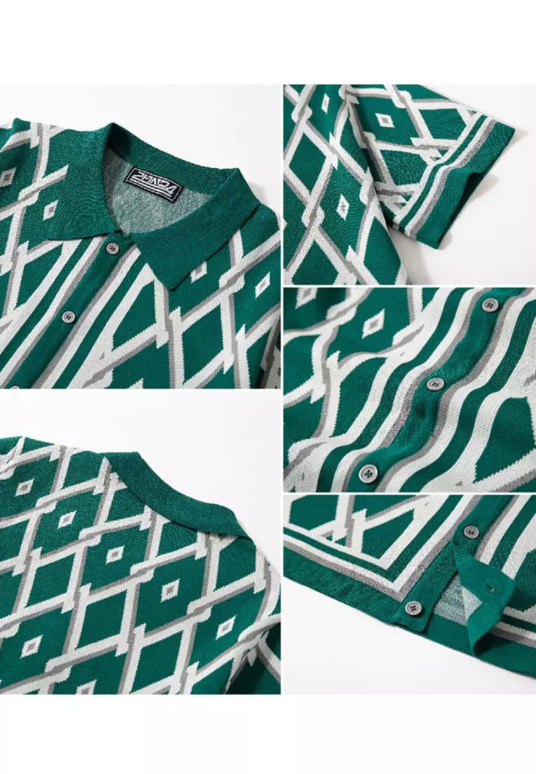 VistaGrid Retro Knit Shirt