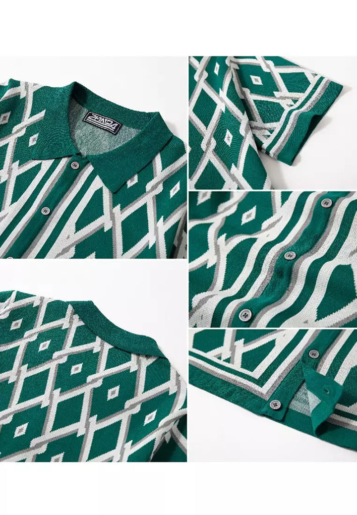 VistaGrid Retro Knit Shirt