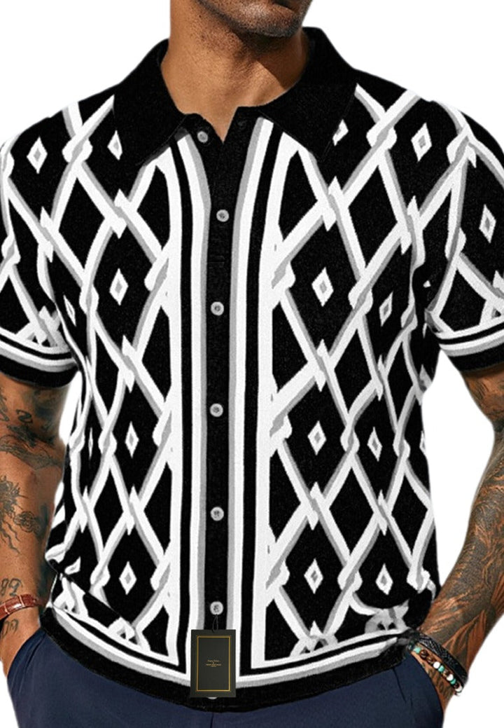 VistaGrid Retro Knit Shirt