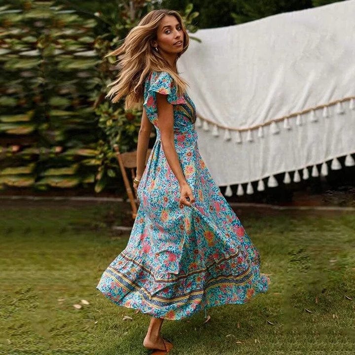 Ibiza Maxi Dress with High Slit