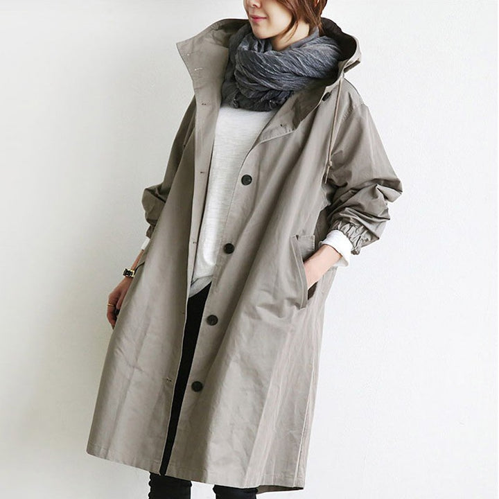 Sophie™ - Elegant Cotton Trench Coat