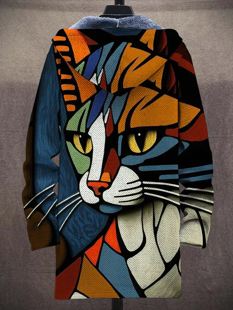 Alex | Hooded Jacket with Artistic Print