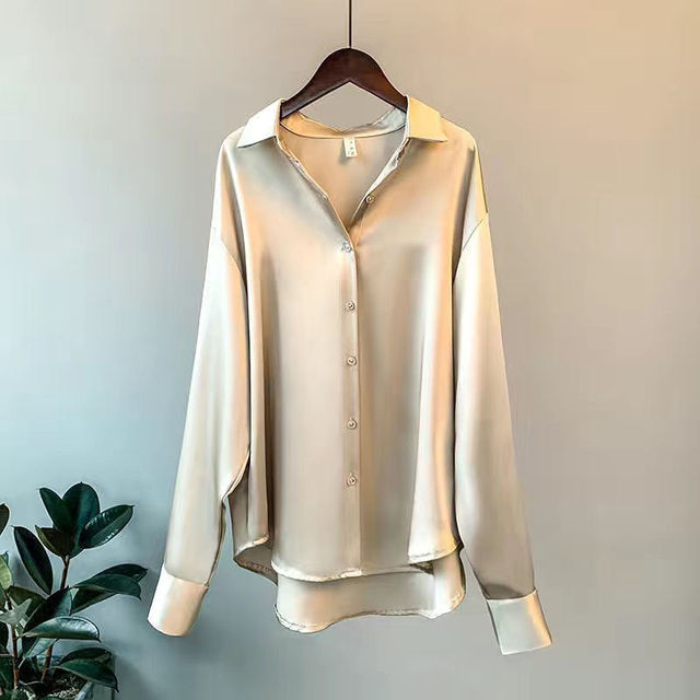 Elegant Satin Women's Shirt by Addie