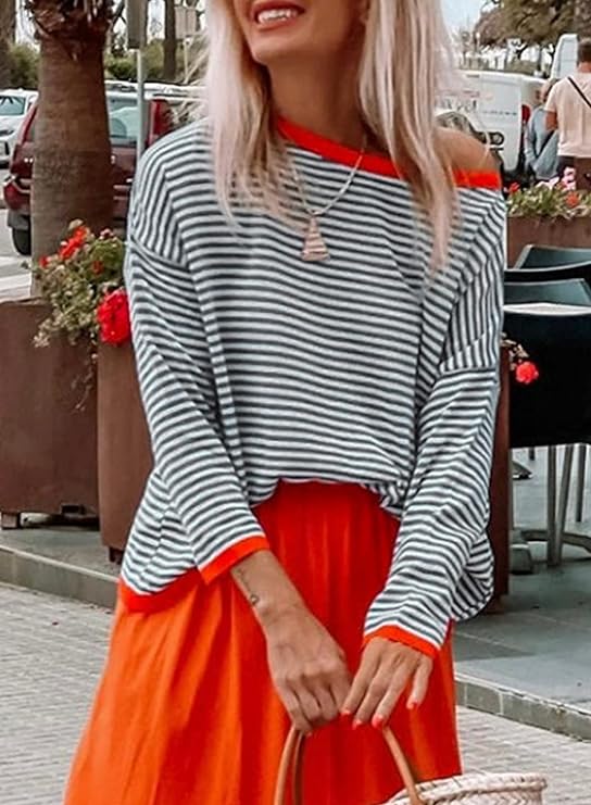 Charlotte - Stylish Striped Sweater for a Trendy Look