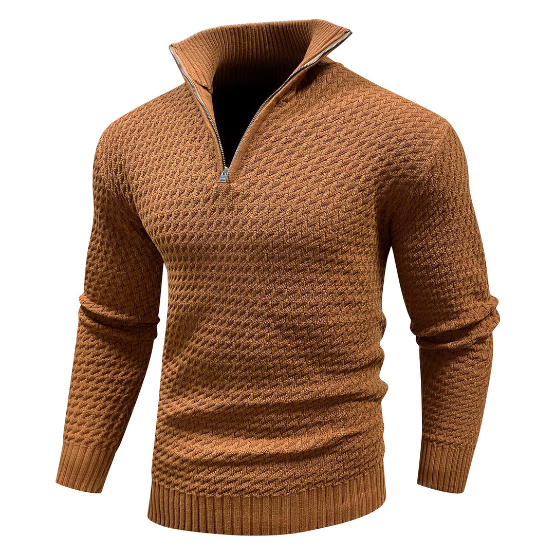 Darren | Premium Knit Quarter-Zip Sweater