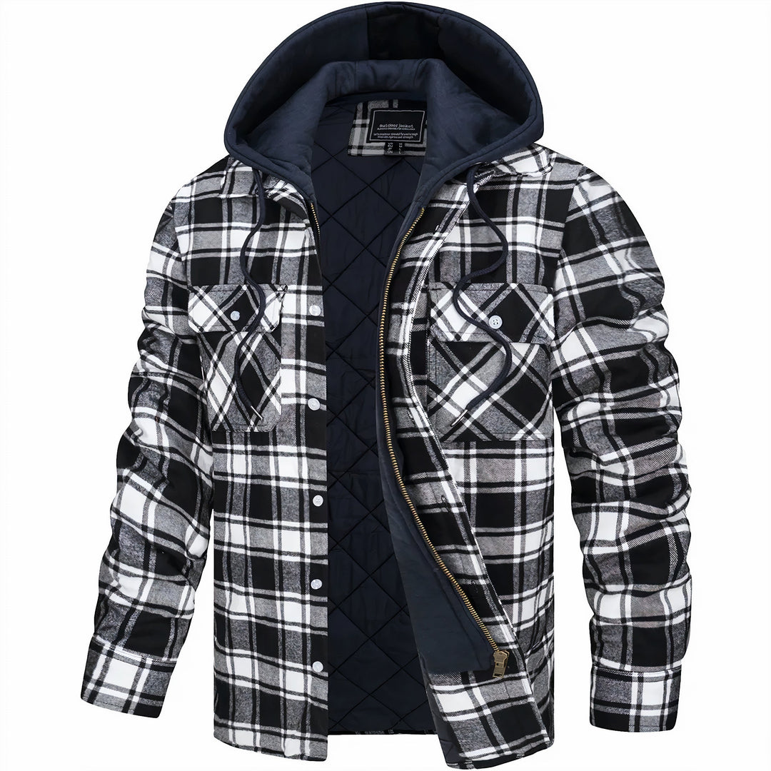Declan | Checked Jacket with Zip