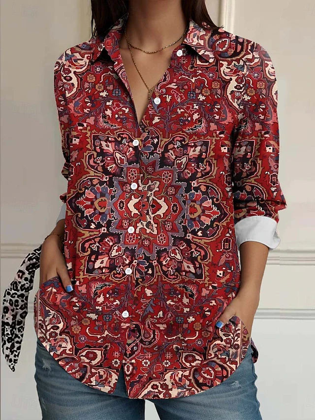 Jenny | Vintage Colourful Blouse